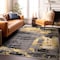 World Rug Gallery Modern Abstract Design Non Shedding Soft Area Rug 5' x 7' Yellow 402YELLOW5x7 - alternate 10
